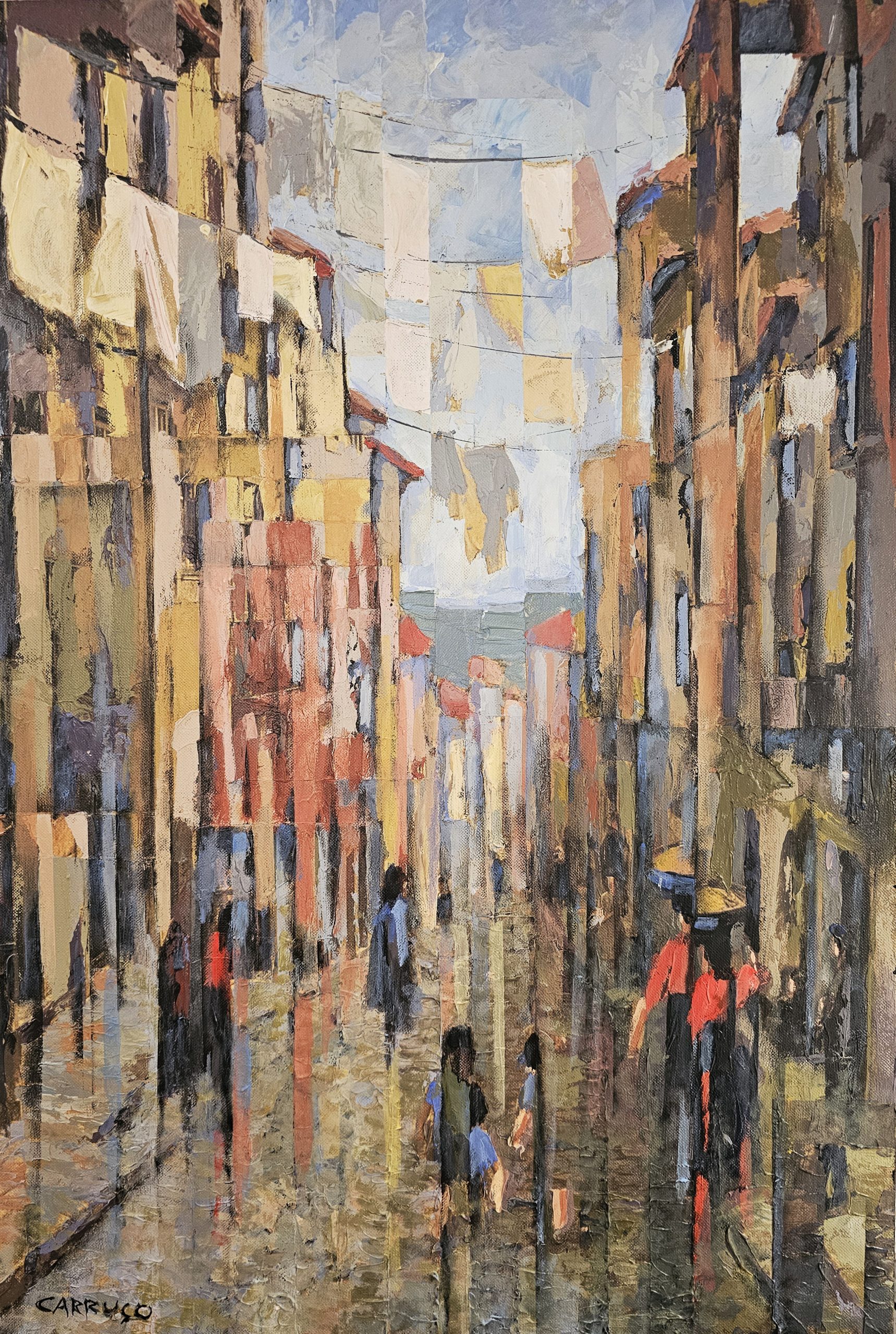 Fragmentos de Lisboa Antiga — pintura original de Rui Carruço