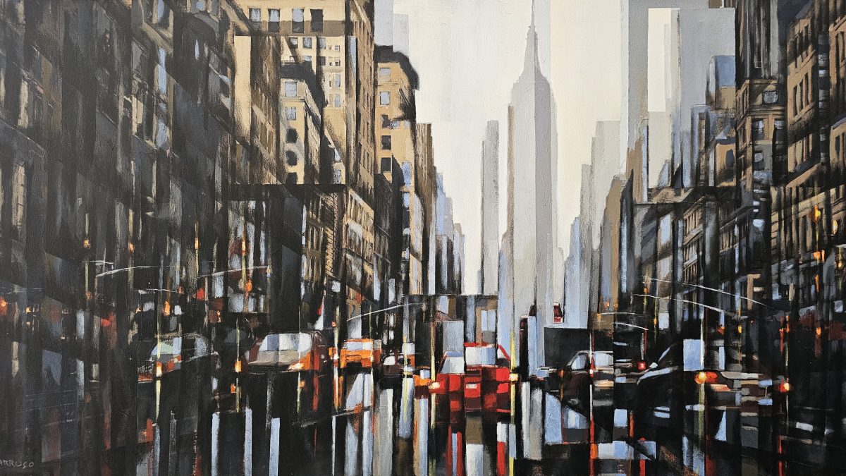 Luzes em Movimento — pintura original de Rui Carruço