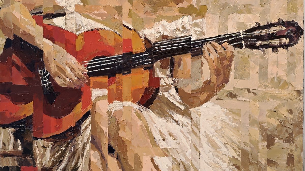 A Melodia que se Dissolve no Sonho — pintura original de Rui Carruço